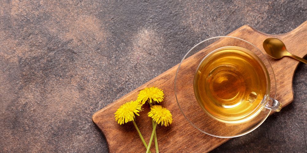 Cup Healthy Dandelion Tea Honey